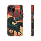 Desert Run Wild Horse Phone Case