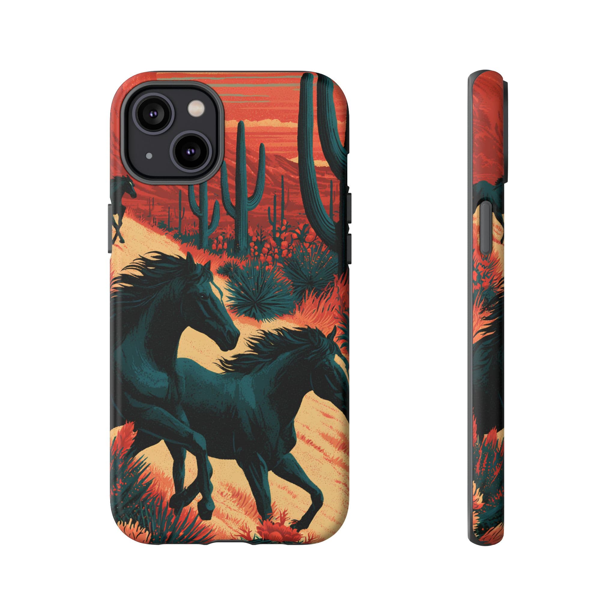 Desert Run Wild Horse Phone Case