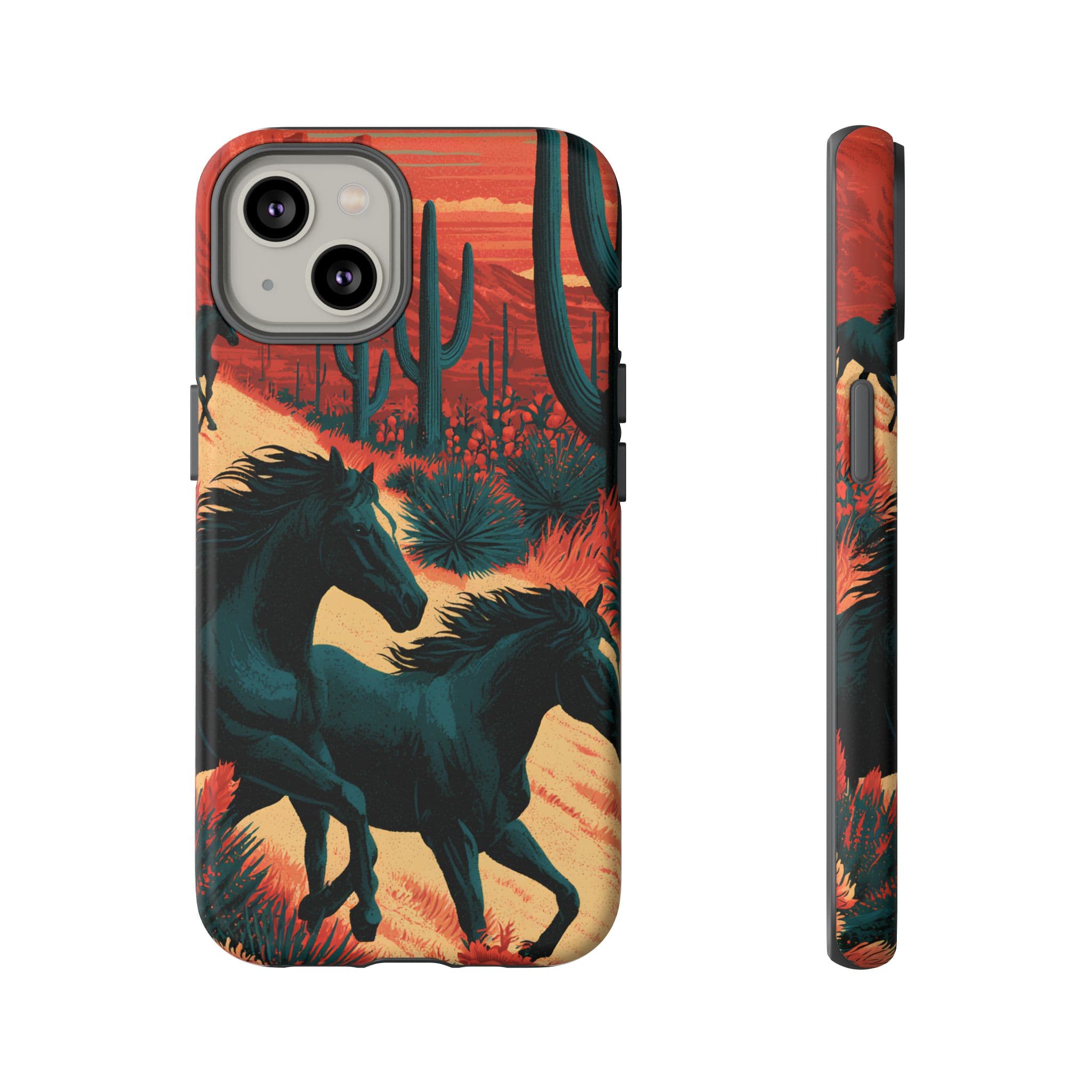 Desert Run Wild Horse Phone Case