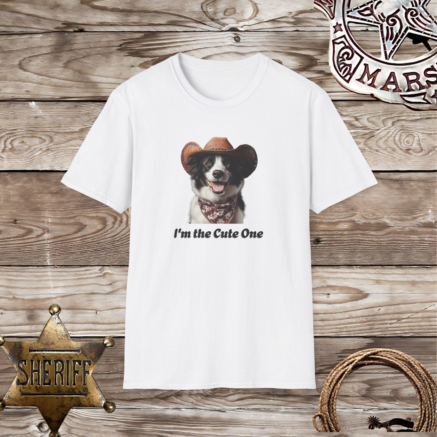 Softstyle Unisex T-Shirt: Collie Dog Cute One