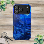 Blue Desert Moon Phone Case