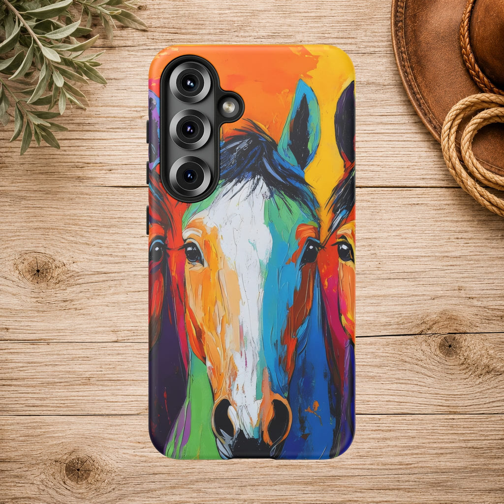 Colorful Horse Head Phone Case