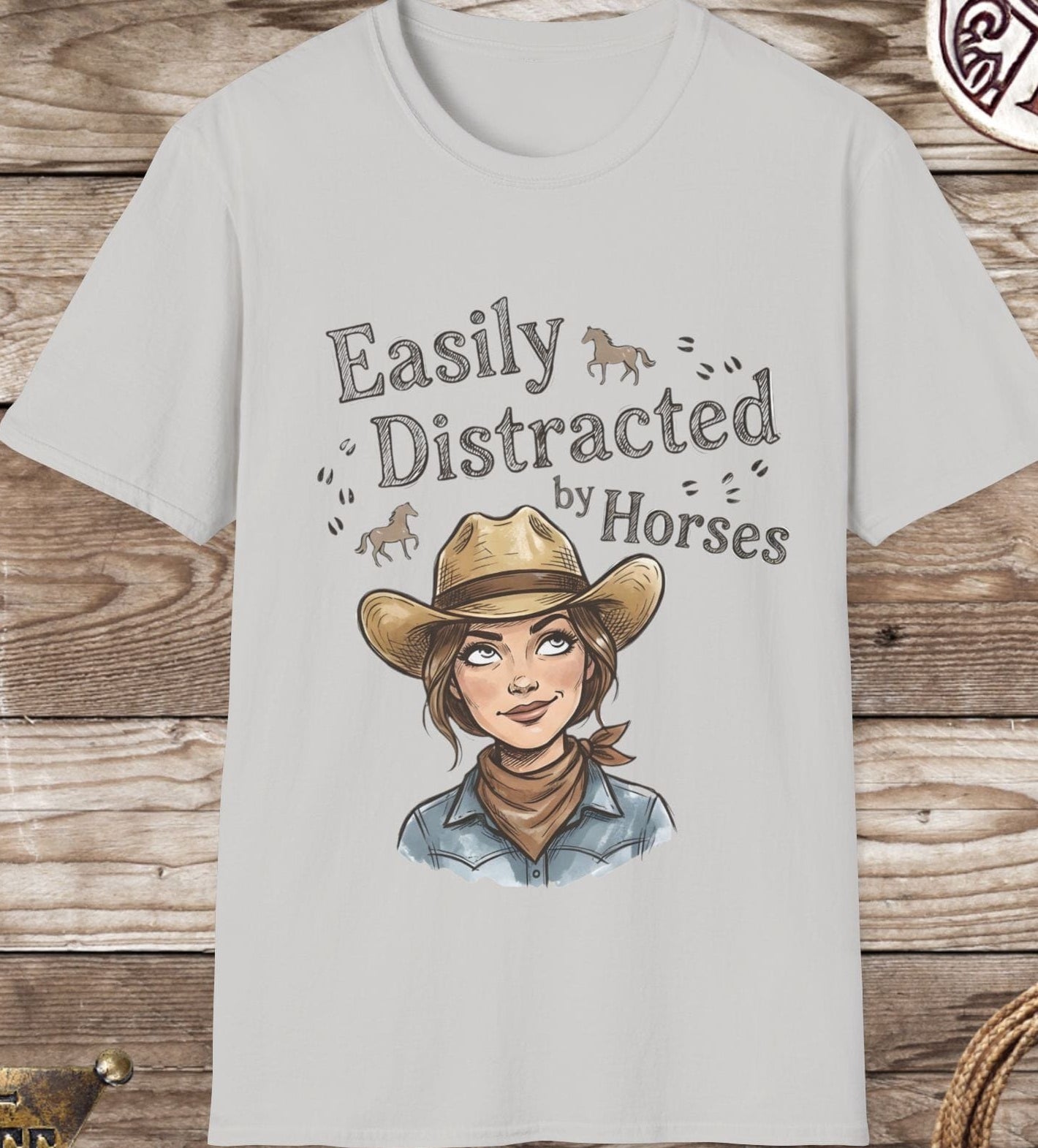 Easily Distracted by Horses T-Shirt