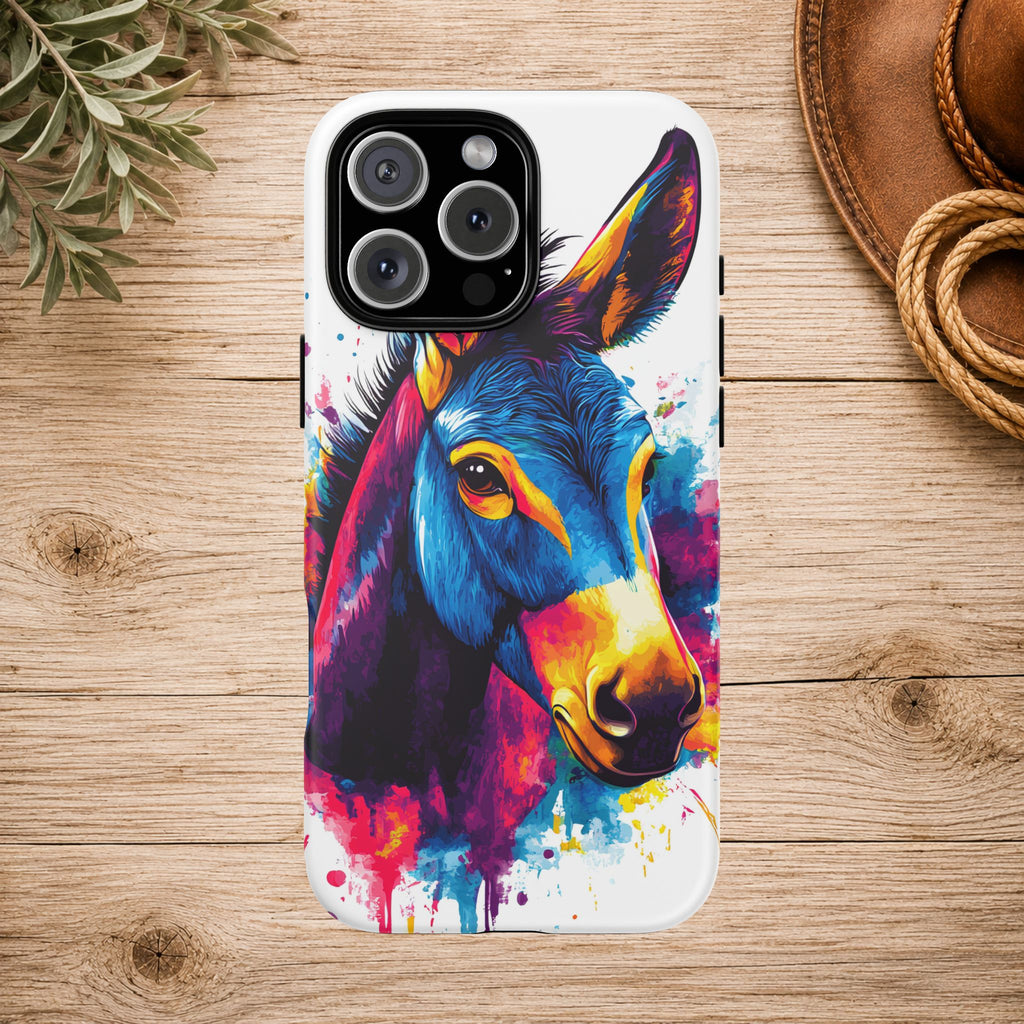 Color Splash Donkey Phone Case