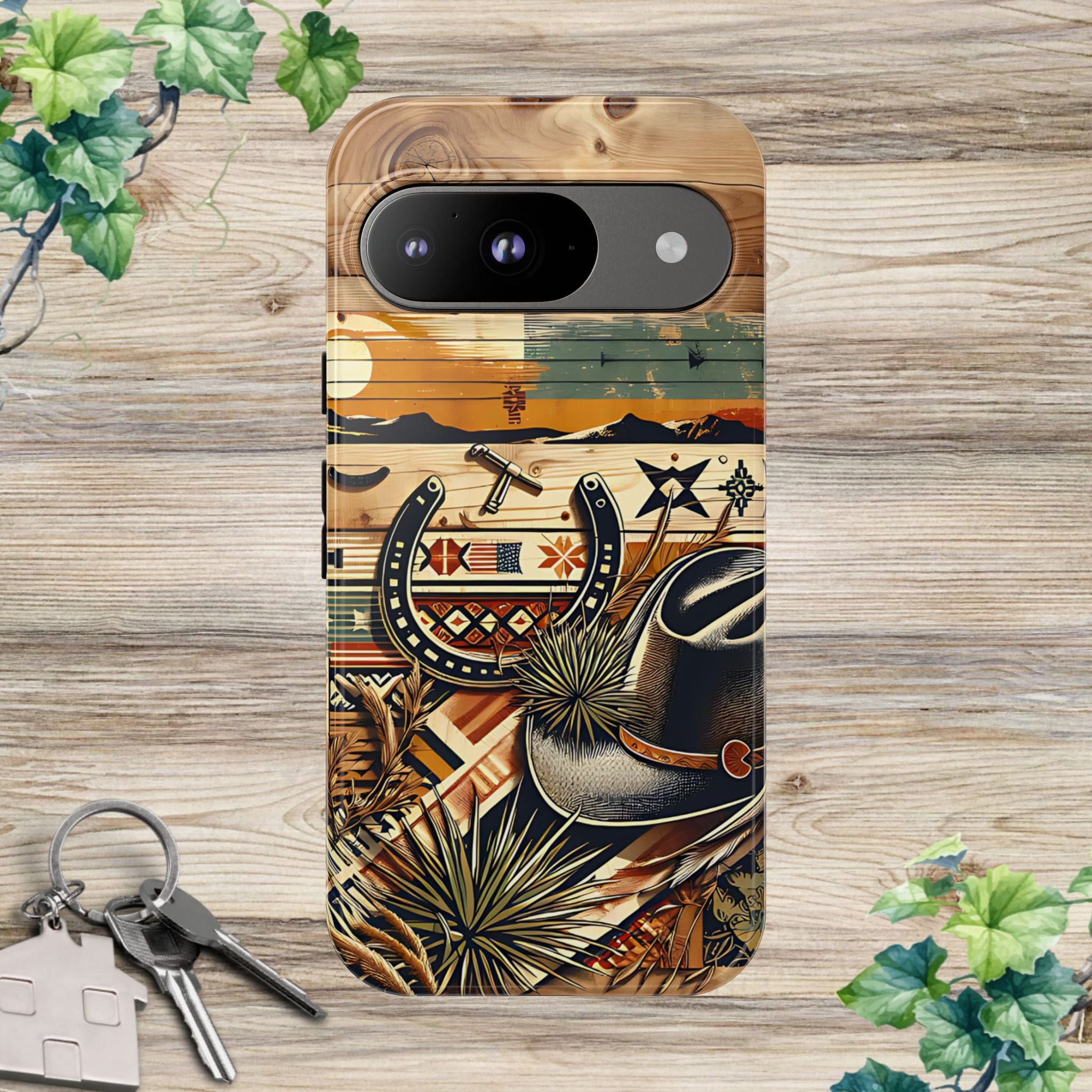 Hat and Horseshoes -Phone Case