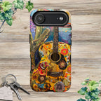 Floral Guitar- Phone Case