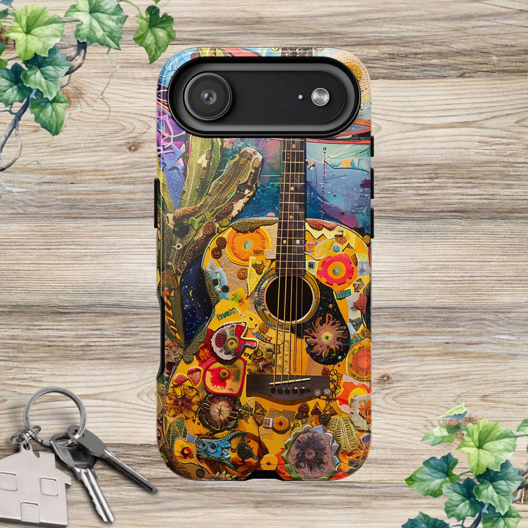 Floral Guitar- Phone Case