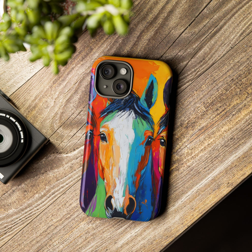 Colorful Horse Head Phone Case