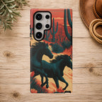 Desert Run Wild Horse Phone Case