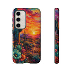 Desert Sunset Bloom Western Phone Case