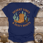 Boho Desert Vibes with Dusty Boots-T-Shirt