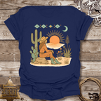 Boho Sunset Graphic for Nature Lovers-T-Shirt