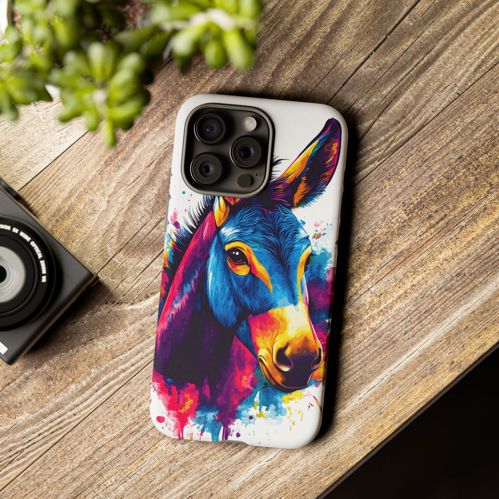 Color Splash Donkey Phone Case