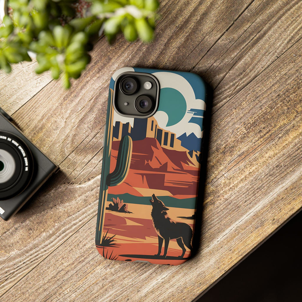 Mountain and Wolf -Phone Case