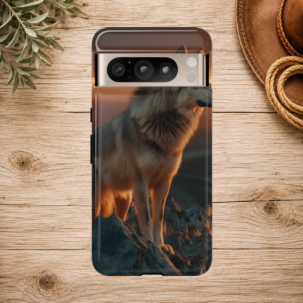 Wolf Sunset Phone Case