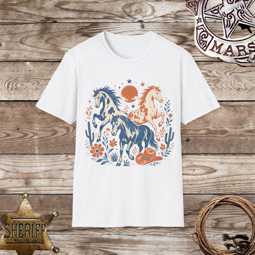 Wild Spirit Western Horses T-Shirt