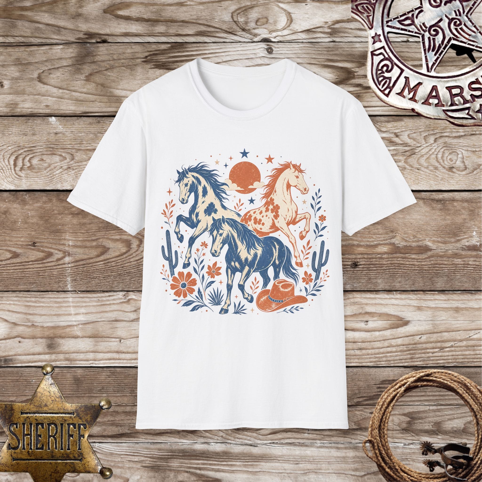 Wild Spirit Western Horses T-Shirt