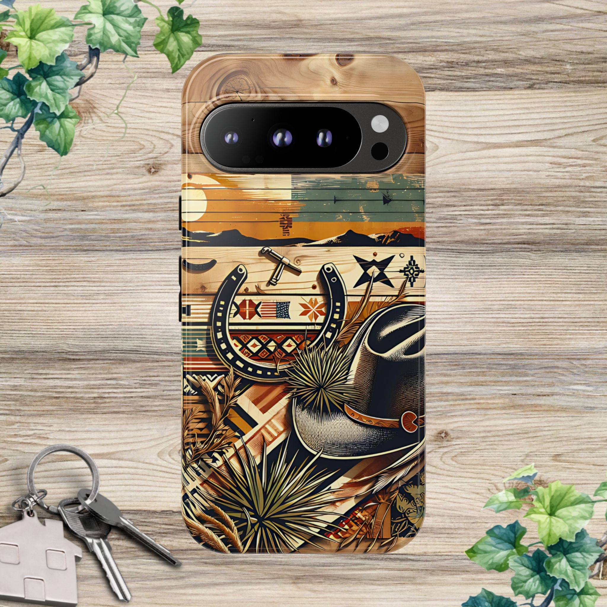 Hat and Horseshoes -Phone Case