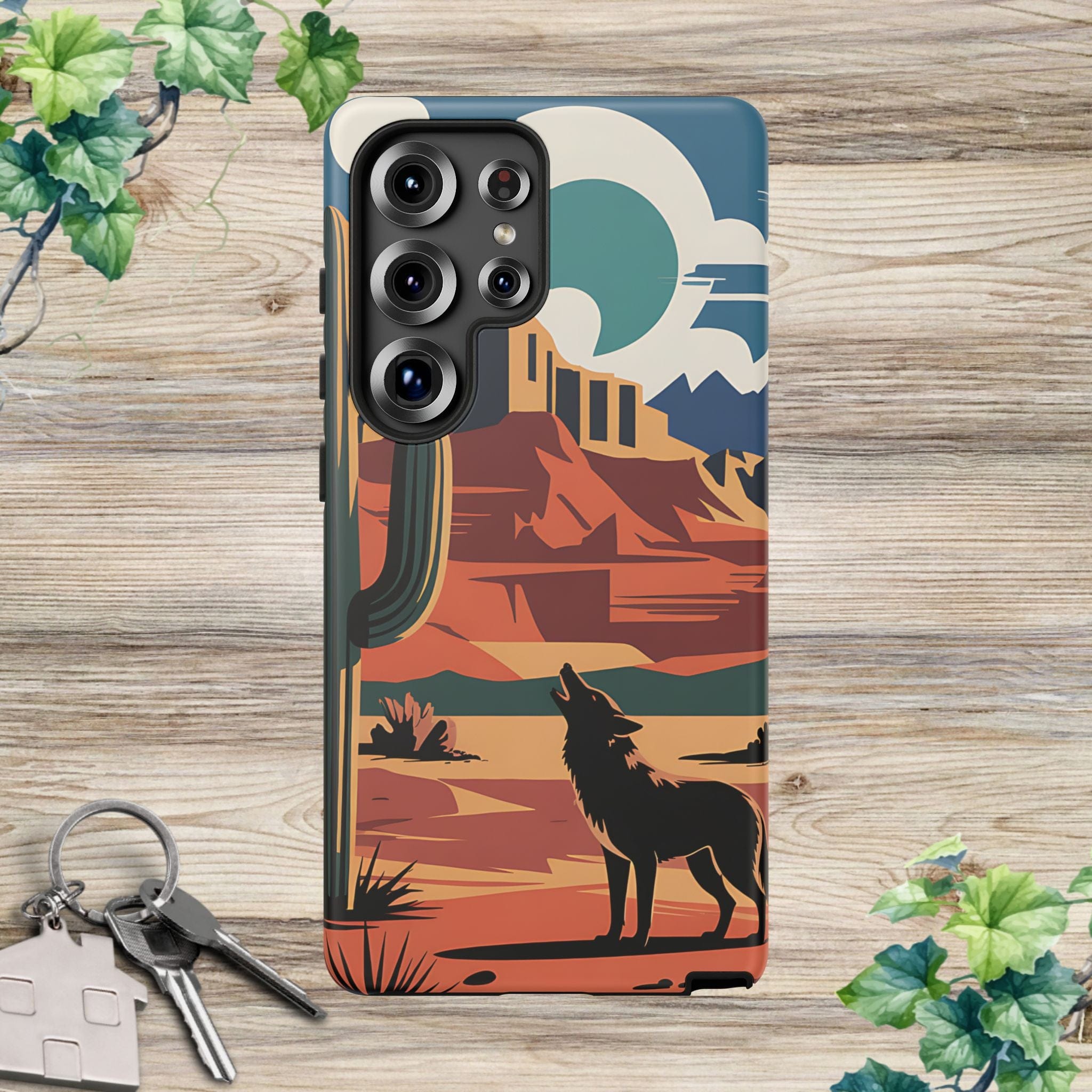 Mountain and Wolf -Phone Case