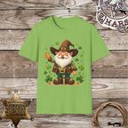 Smiling Irish Cowboy Gnome-T-Shirt