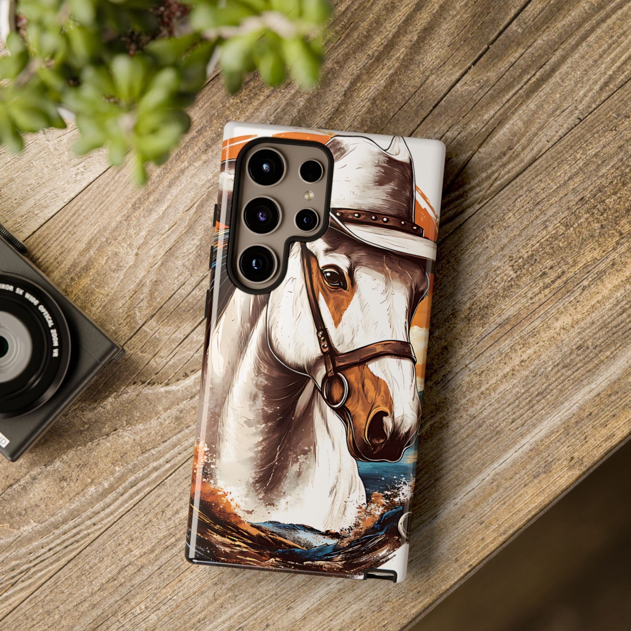 White Hat Horse-Phone Cases