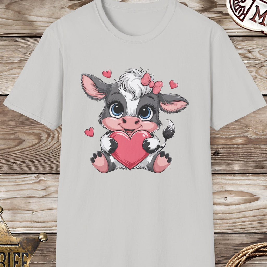 Baby Cow with Hearts-T-Shirt