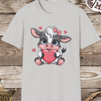 Baby Cow with Hearts-T-Shirt