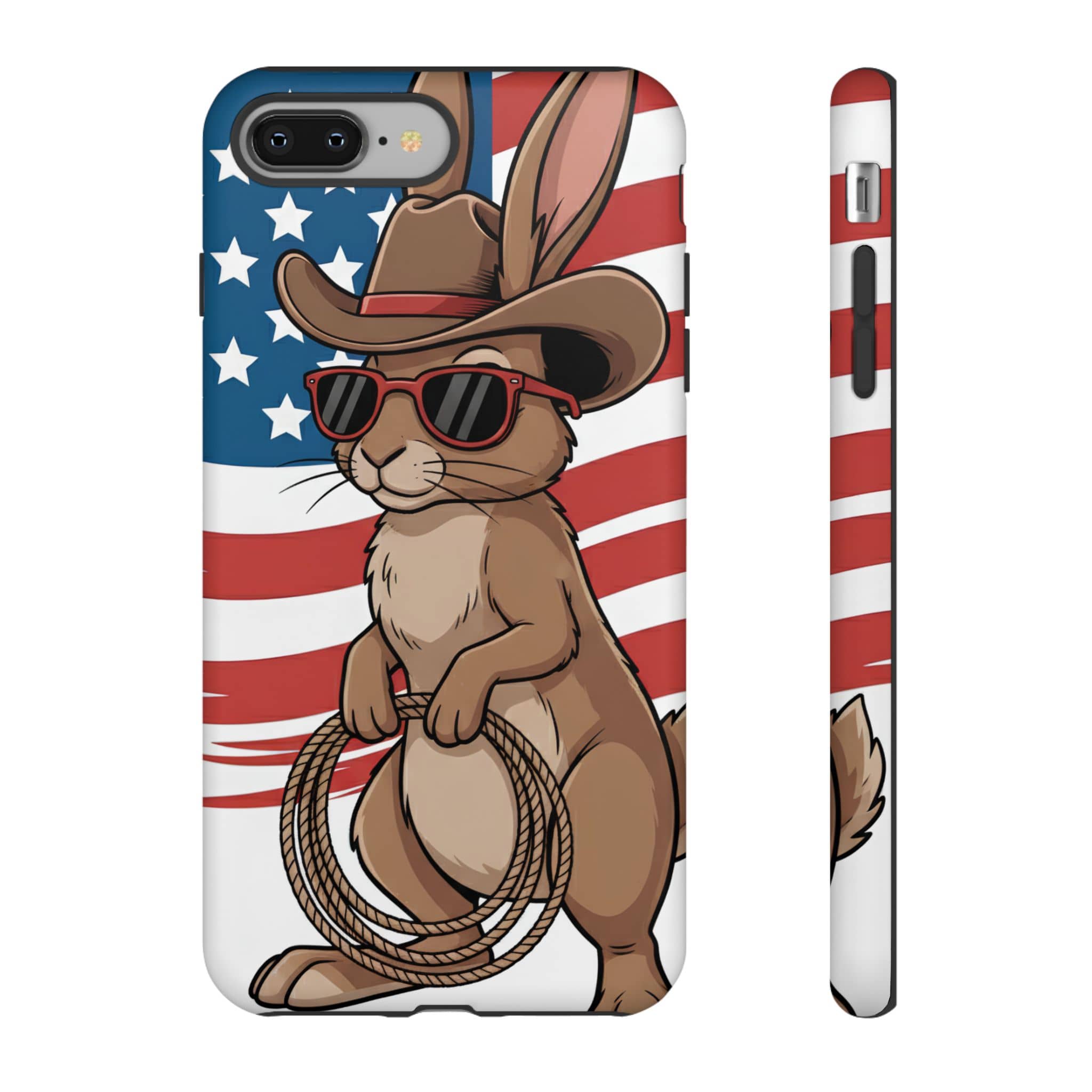 Patriotic Cowboy Bunny Phone Case