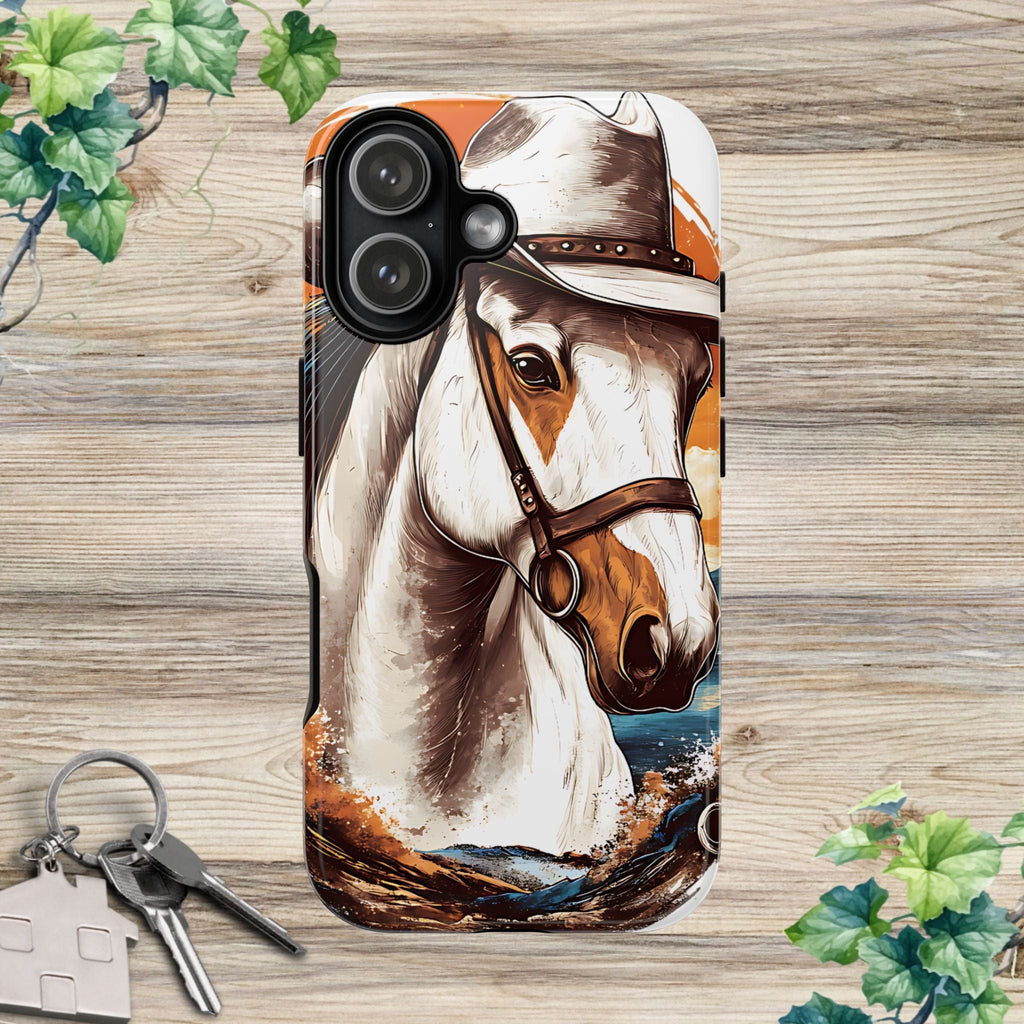 White Hat Horse-Phone Cases