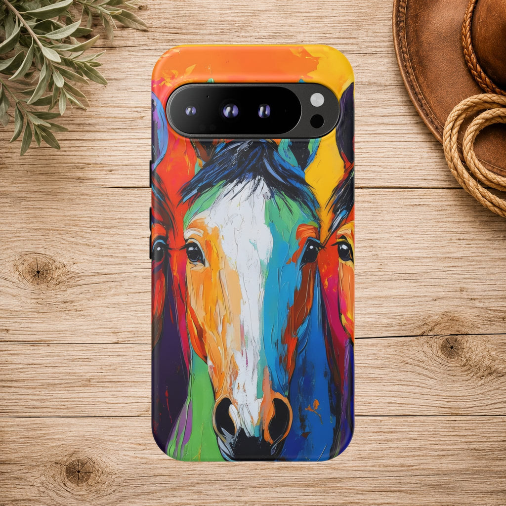 Colorful Horse Head Phone Case