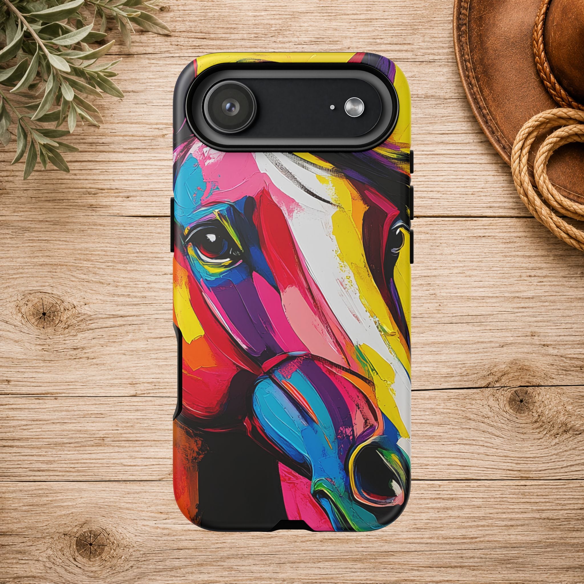 Abstract Colorful Horse Phone Case