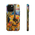 Floral Guitar- Phone Case