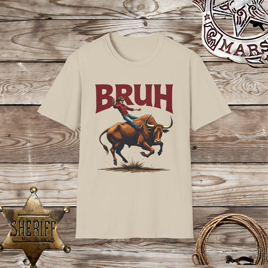 Funny Cowboy "BRUH"-T-Shirt