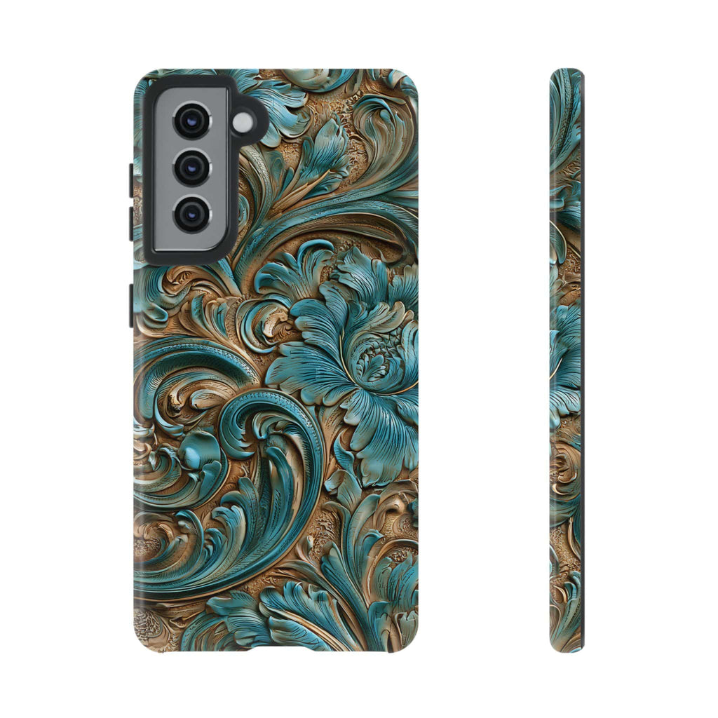 Turquoise  Western Tough Phone Case