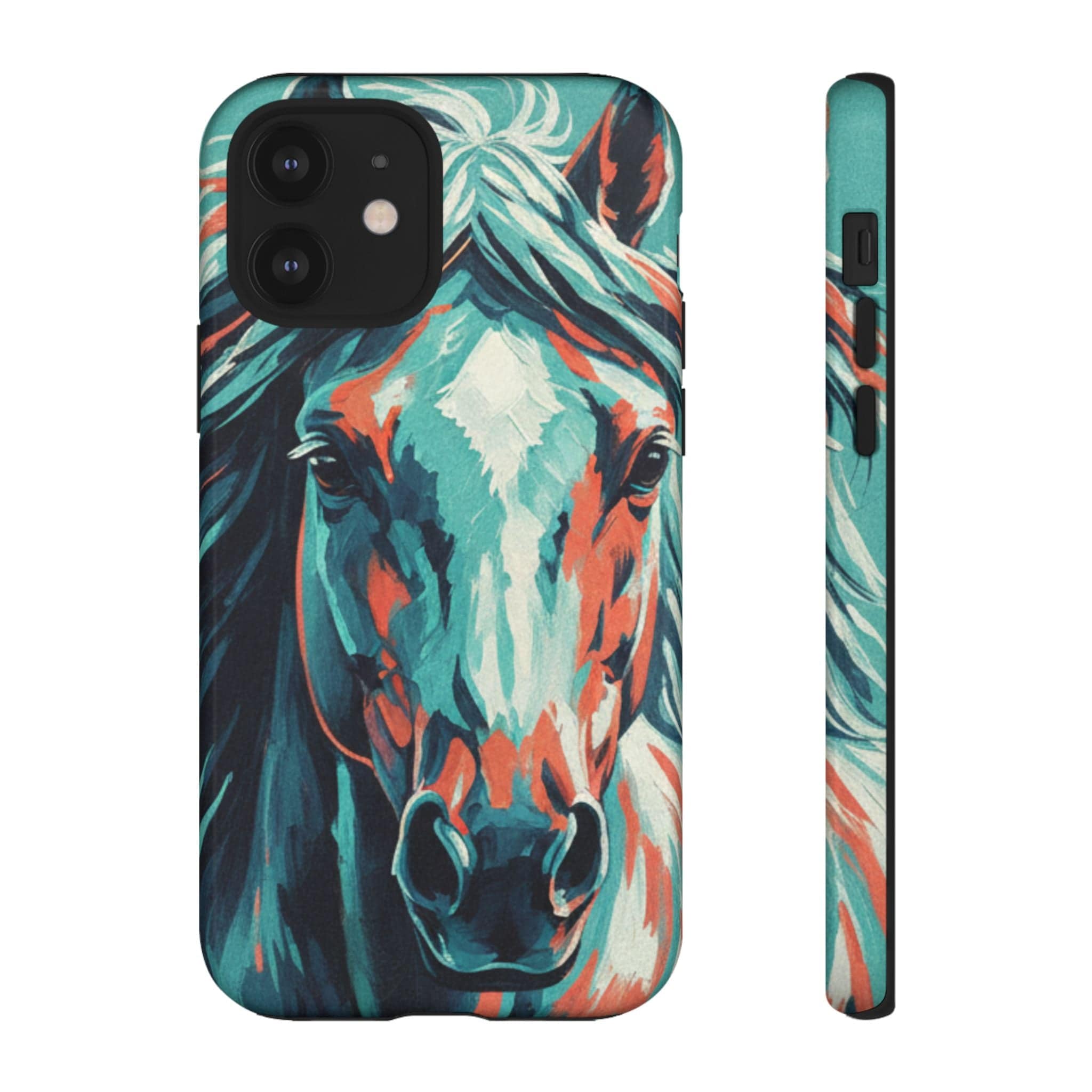Colorful Horse Head – Turquoise
