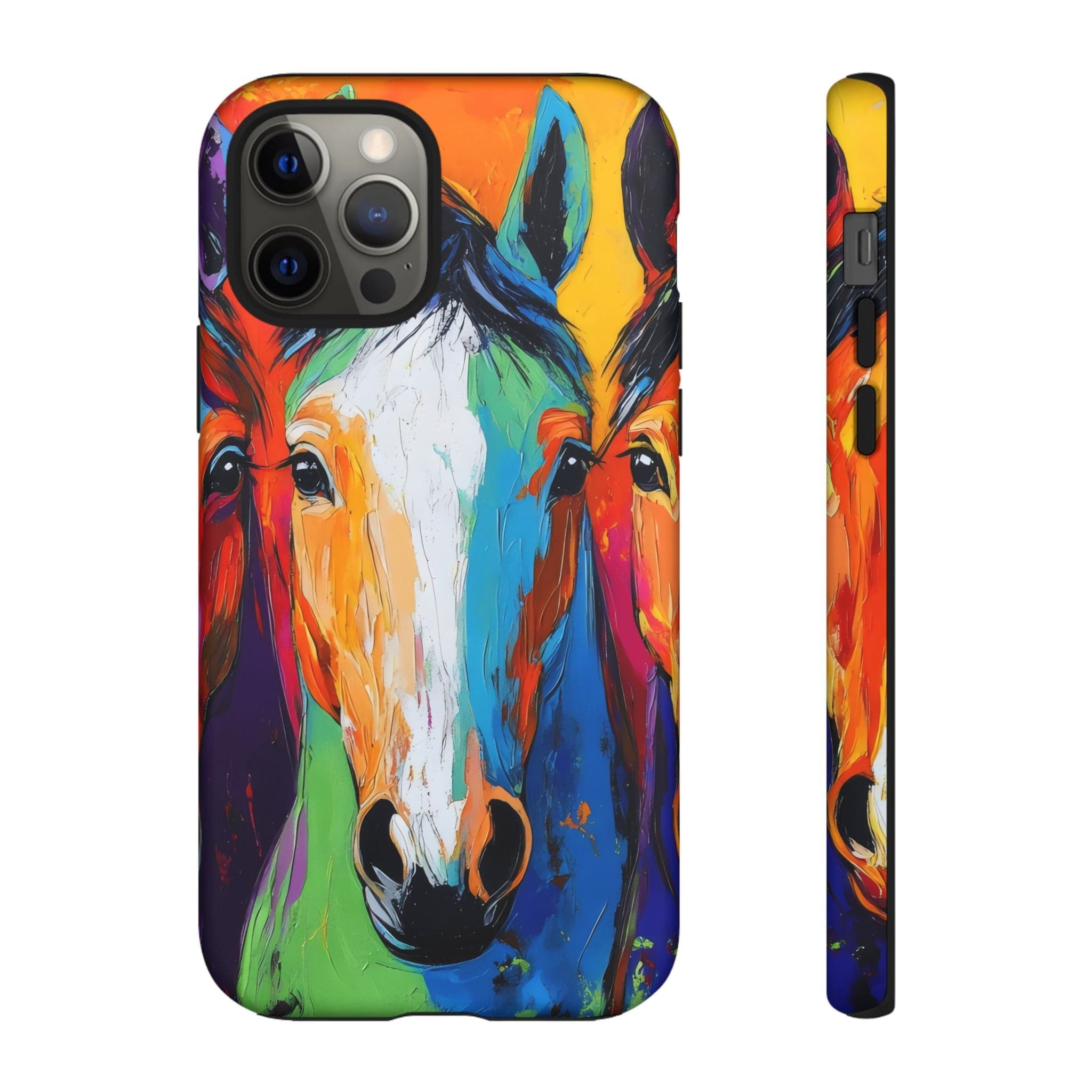 Colorful Horses Head - Phone Case