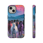 Wild Horses Sunset Mountain Phone Case