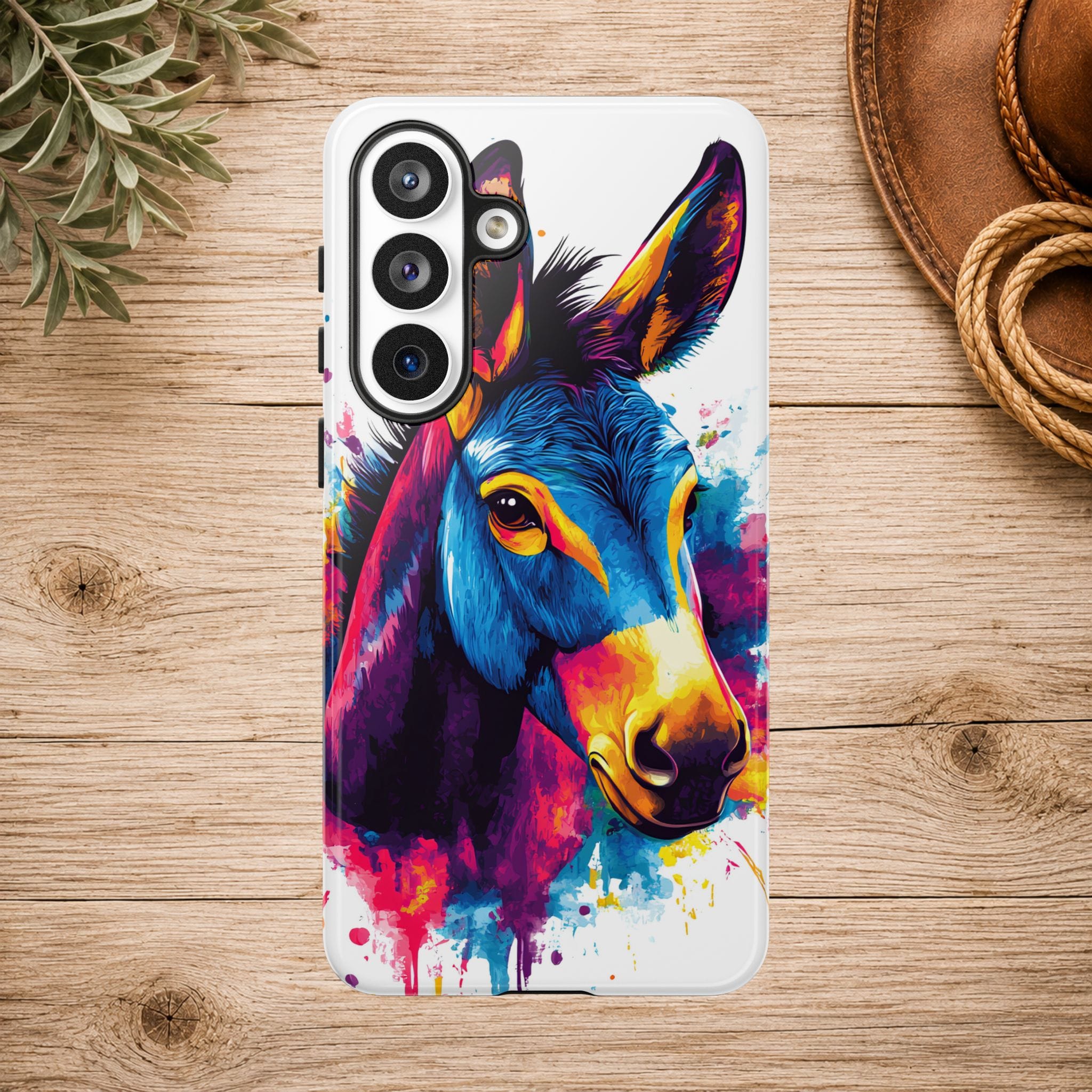 Color Splash Donkey Phone Case