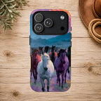 Wild Horses Sunset Mountain Phone Case