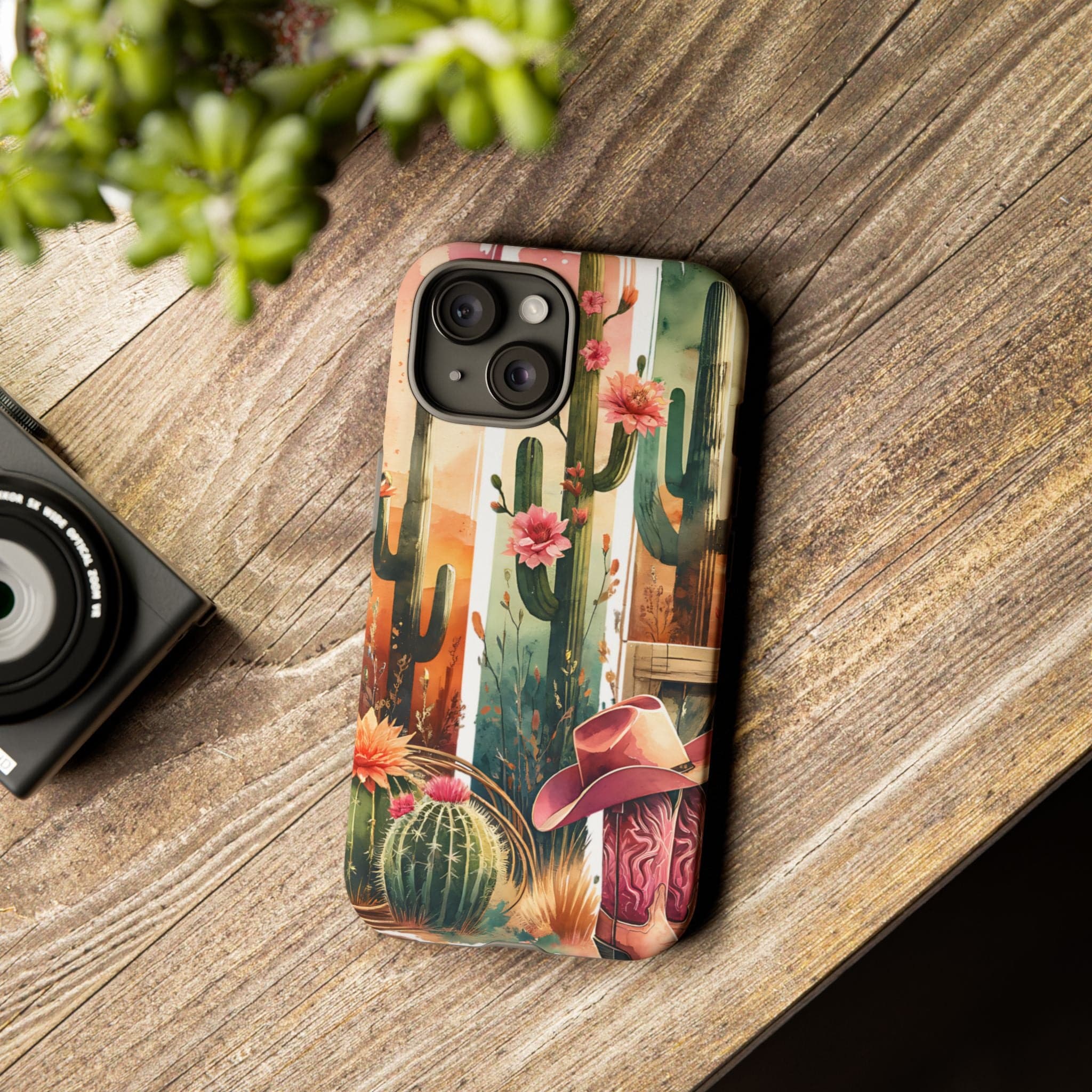 Southwestern Floral Cactus -Tough Case
