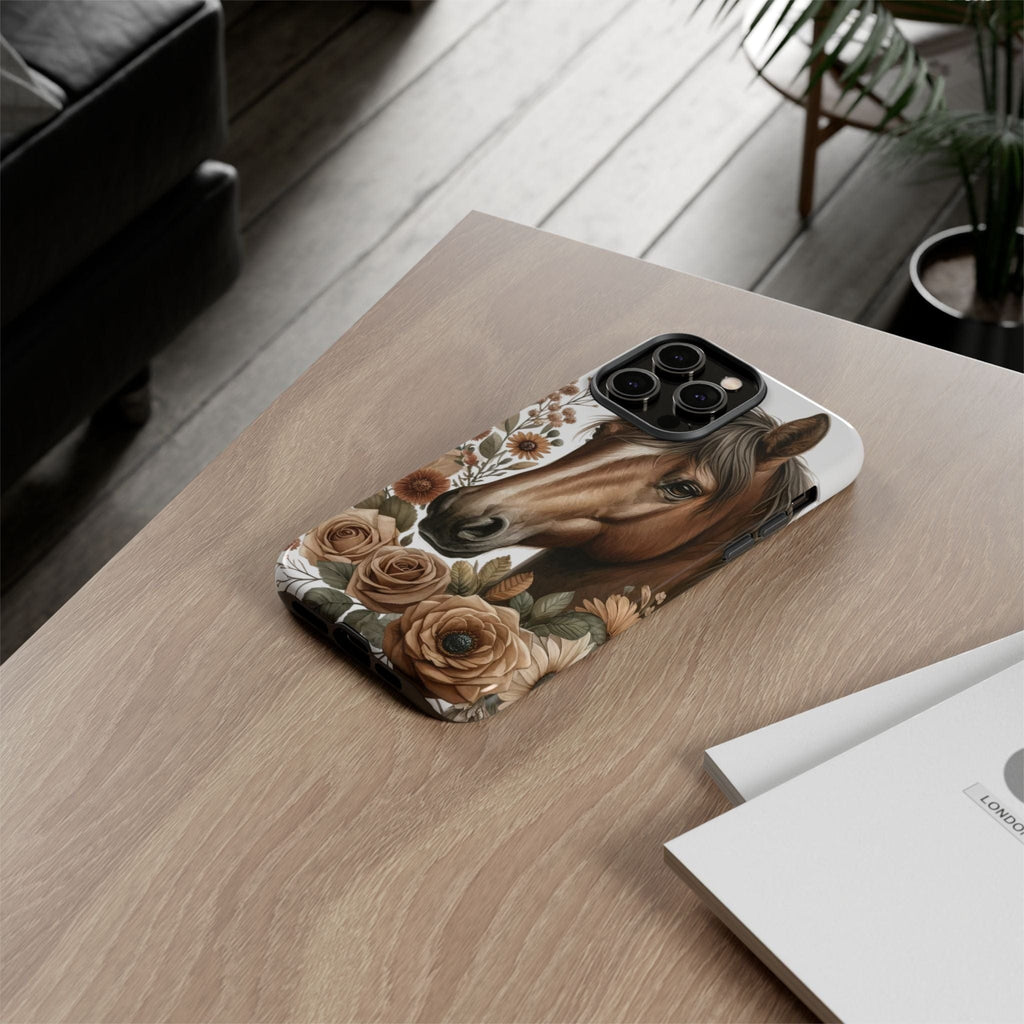 Painted Horse & Roses – Phone Case