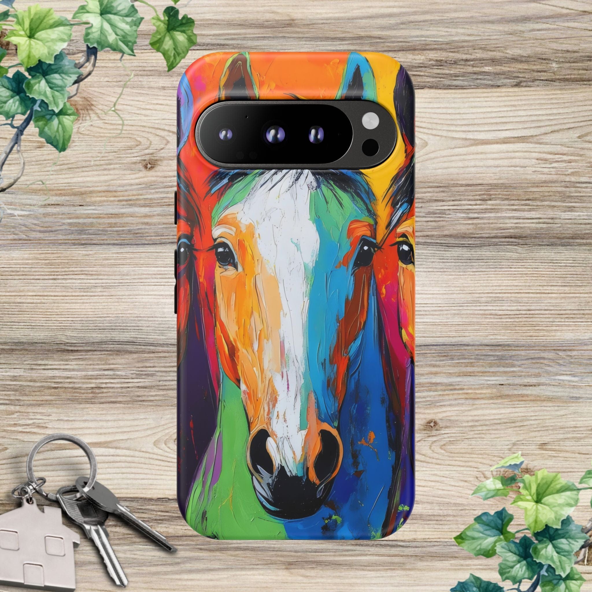 Colorful Horses Head - Phone Case