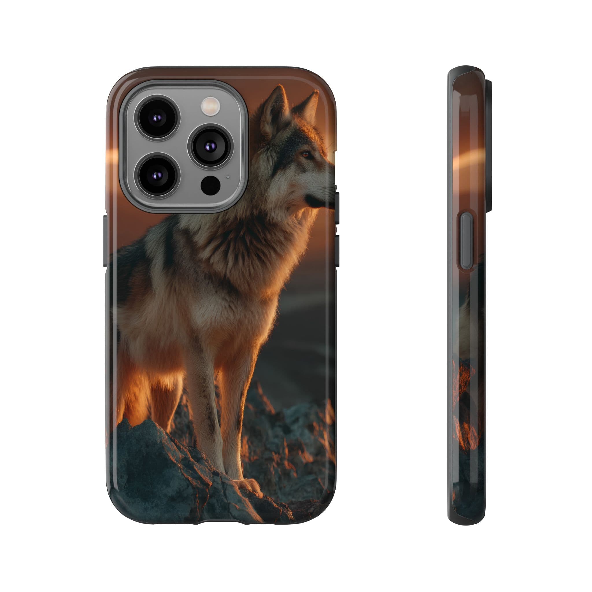 Wolf Sunset Phone Case