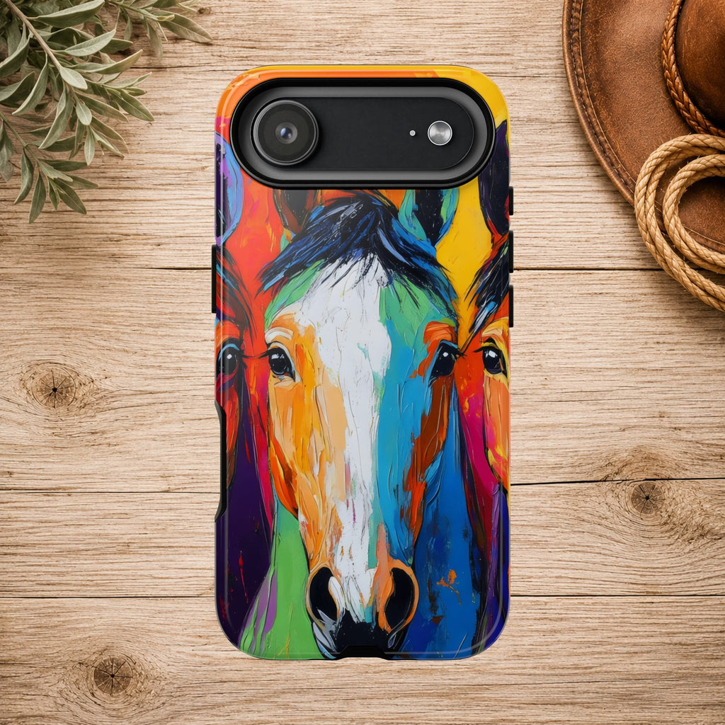 Colorful Horse Head Phone Case