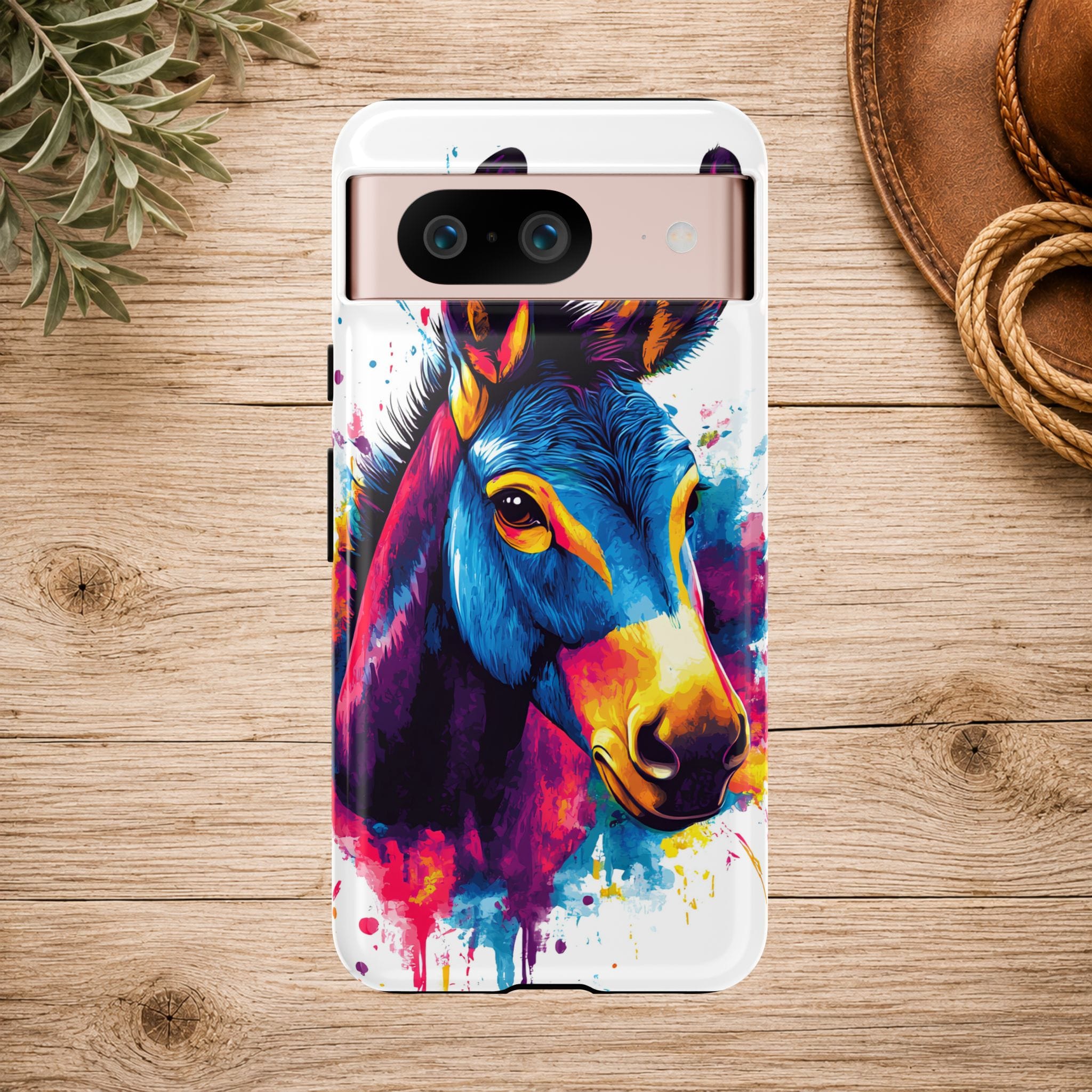Color Splash Donkey Phone Case