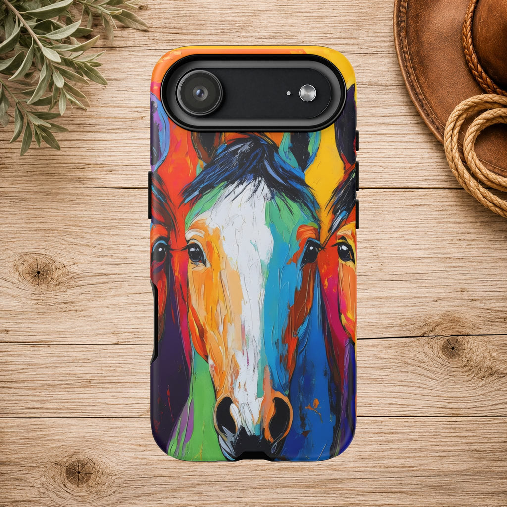 Colorful Horse Head Phone Case