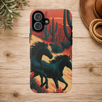 Desert Run Wild Horse Phone Case