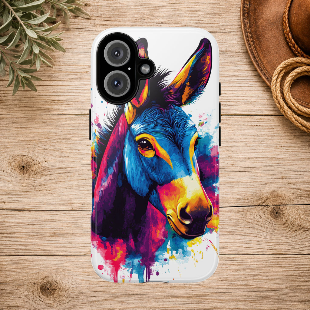 Color Splash Donkey Phone Case