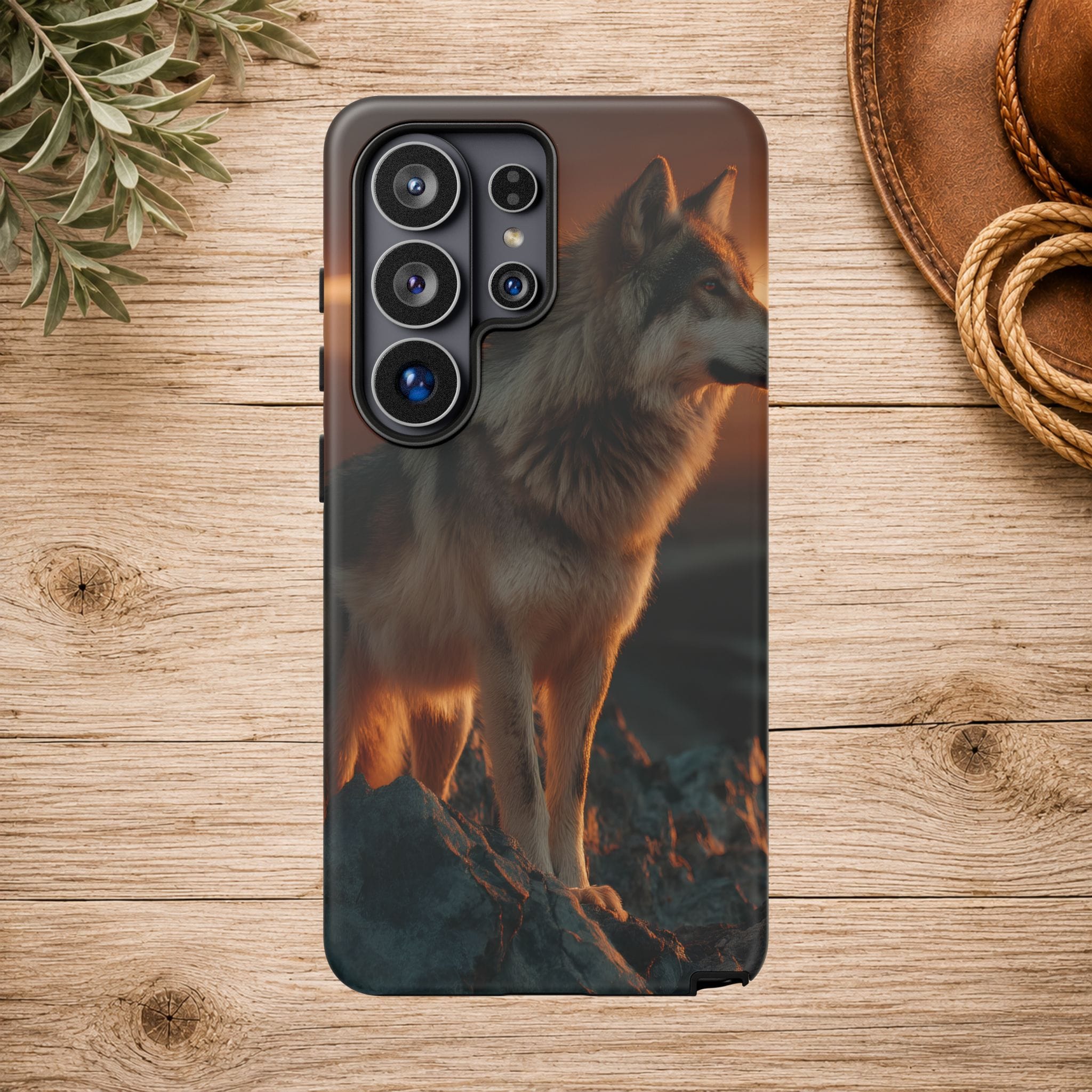 Wolf Sunset Phone Case