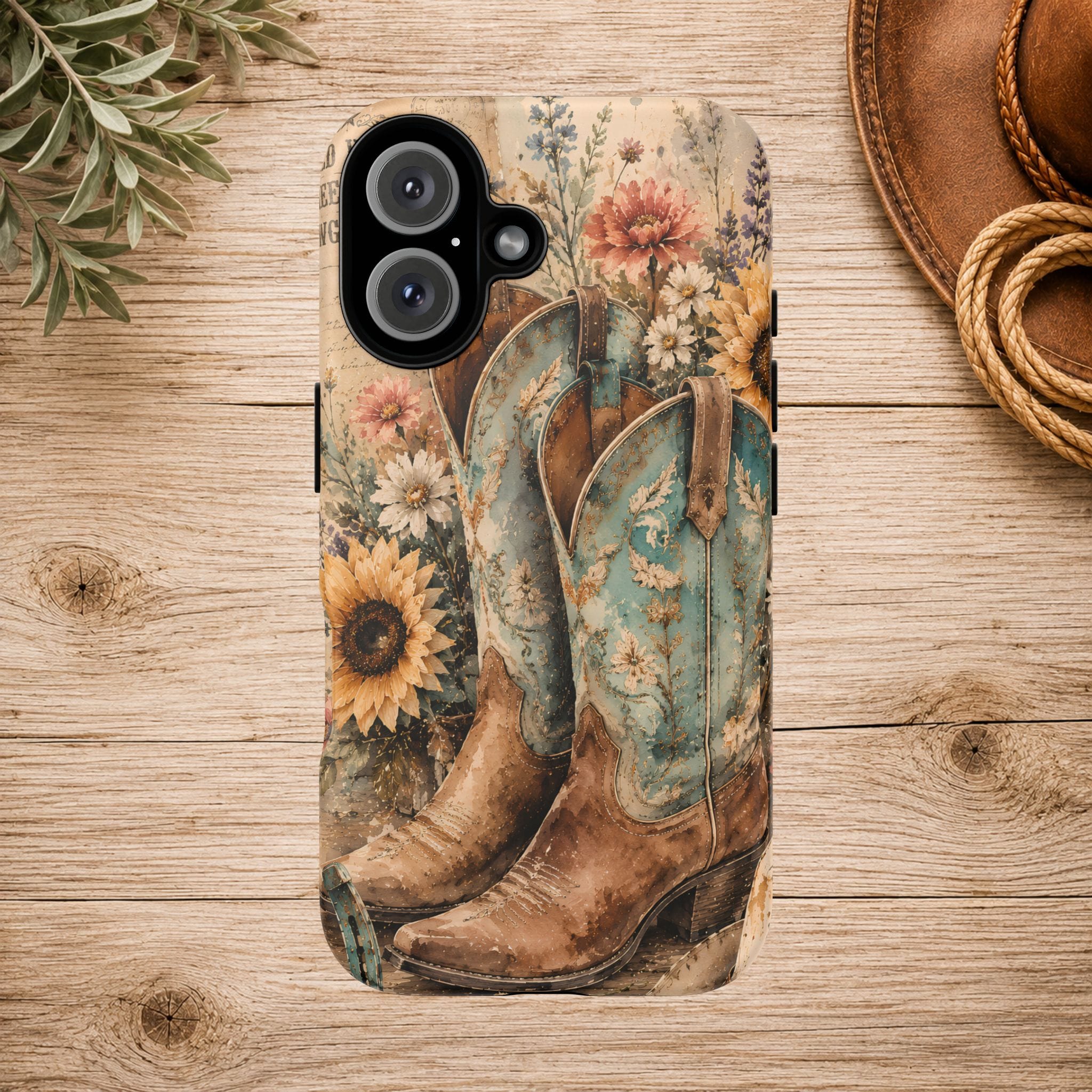 Rustique Sunflower Western iPhone Cover